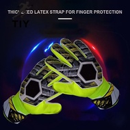 TIY Finger Protection Latex Football Goalkeeper Gloves Non-slip Football Goalie Gloves Soccers Training Supplies