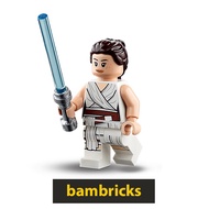[BamBricks] LEGO SW1054 Rey White Tied Robe - Star Wars Minifigure 75279 75284 75250