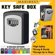 4 Digit Combination Metal Key Lock Box Safety Locker Storage Resettable Password AirBnb Homestay Gue