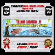 Spanduk Banner Pemancingan / Spanduk Baligo Jasa Tempat Pemancingan Viral / Spanduk Mancing Fishing