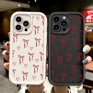 Red Bow Love Heart Phone Casing For Infinix ITEL RS4 A70 80 90 P55 Smart 20 6 7 Note 40s TECNO Pova 