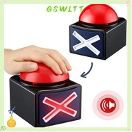 GSWLTT Game Answer Buzzer, ABS Trivia Quiz Red Game Buzzer,  Sounding Toy with Sound Light Talent Bu