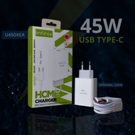 PUTIH Charger Infinix 18W 33W 45W 68W Original White Fast Charging Micro & Type C