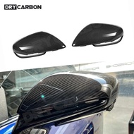 Dry Carbon Fiber Car Sideview Mirror Cover Caps Rear Side Mirror Cover for Porsche Taycan 911 9J1 20