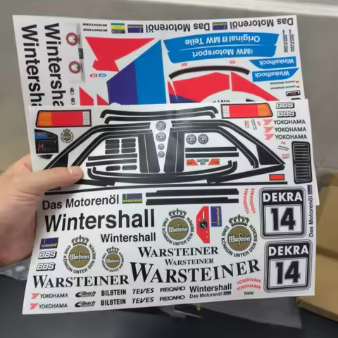 Warsteiner Decal Sheet for 1/10 BMWW E30 Clear body shell RC Drift car Option part