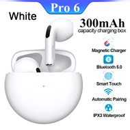 CVFTY Air Pro 6 Pods ชุดหูฟังหูฟังป้องกันเสียงขนาดเล็กหูฟังบลูทูธไร้สายสำหรับ Airpodding Apple หูฟัง