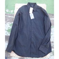 全新 正品 Uniqlo 黑色 長袖襯衫 size: L