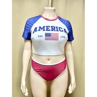 Plus Size Two Piece Swimsuit Bikini Set 2XL
