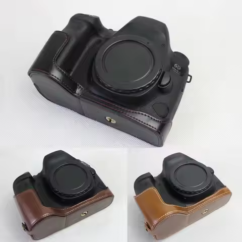 Leather Camera Protect Half Case Grip for Canon EOS 6D Mark II 6D2