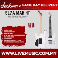 Jackson Pro Soloist SL7A MAH HT Electric Guitar, Ebony FB, Unicorn White