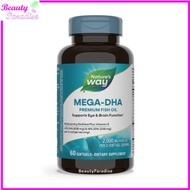 Nature's Way - 超級 DHA 優質魚油 1000 毫克 60 粒軟膠囊 #15682 [原裝平行進口] 此日期前最佳:2026年06月30日