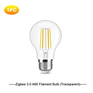 Gledopto Zigbee 3.0 CCT Color Temp 7W A60 LED Filament Bulb Pro Smart Home Light Bulb Tuya Alexa Hub