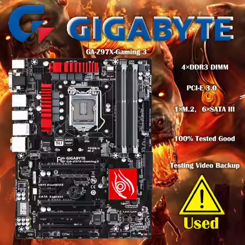 Gigabyte GA Z97X Gaming 3 LGA 1150 DDR3 Z97X-Gaming 3 USB2.0 USB3.0 32GB Z97 Motherboard