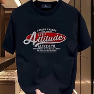 TEMU เสื้อยืด Y&ME ' Energy 1993 Attitude' ลายโลโก้วินเทจ - เสื้อคอกลมแขนสั้นสีน้ำเงินเข้ม พิมพ์กราฟ