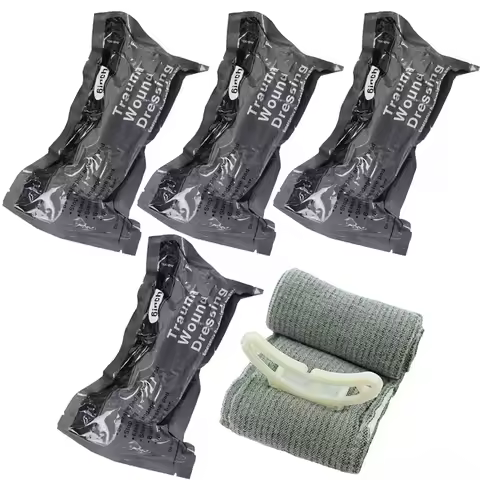 4/6in Israeli Bandage Wound Dressing Emergency Combat Compression Tactical First Aid IFAK Trauma Mil