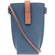 成色極佳 Loewe Gate Pocket 皮革肩背包 124 12 Z45 小牛皮藍色單肩包 0280 [二手] LOEWE