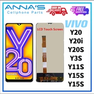 Vivo LCD Y20 Y20T Y20A Y20S Y20i Y20G Y20SG Y3S Y15S Y11S LCD Display Screen assembly replacement