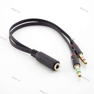 3.5mm Mic Y Splitter Headset Earphone Adapter Headphone Splitter Audio Female To 2 Male Jack  To Laptop PC Aux Cable  SG@1F