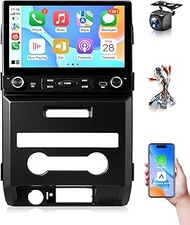 VQU 4 + 64GB Stereo Radio for Ford F150 2009 to 2014, Car Radio with Wireless CarPlay/Android Auto f