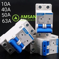 MCB CHINT NXB-63 6kA 2P 10A 40A 50A 63A 2 Pole MCB Type C