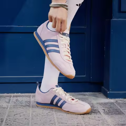 Adidas authentic product VS JOG 2.0 men's and women's thin-soled anti-slip casual shoes JS4442