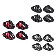 4Pcs Snow Tires Sets Carload Tracks Wheel Sandmobile Conversion for 1/18 RC Crawler Car -4M Accessor