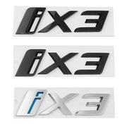 Car Rear Trunk Letters Logos Badge Emblem Decals Sticker For BMW IX3 G08 Boot Words Replacement Deco