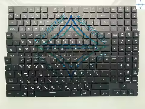 New Ukrainian US Russian SP Spanish RGB Backlit For Asus ROG Strix Scar 17 G733 G733Z G733Q G733QR G