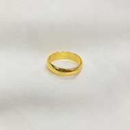 Cincin polos atau cincin kawin setara 1 suku emas lapis emas 24k