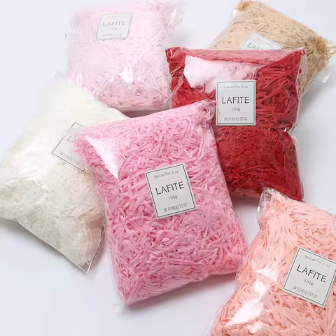 1000g/500g Colorful Raffia Confetti Filler Wedding Party Candy Gift Box Filler Packaging DIY Christm
