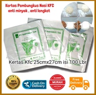 Kertas Bungkus Nasi Ayam Kertas Nasi Bungkus Burger Kertas Putih Padang