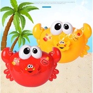 Summer Play Crab Bubble Machine Electric Blow Bubble Music Bubble Machine