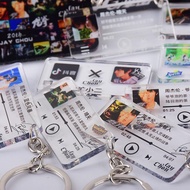 【买一发三】周杰伦歌词钥匙扣生日礼物定制亚克力时代少年团学生Jay Chou Lyrics Keychain ProducerIdol Hut.my20231126