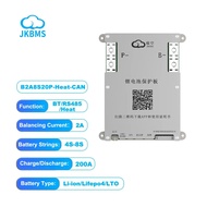 JKBMS Smart BMS B2A8S20P 4S 5S 6S 7S 8S 12V 24V With 2A Actice Blance RS485 HEAT CAN LifePO4 LTO BMS