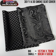 3D F1 / 3D SMOKE RECARO SEAT COVER ( OVERSIZED ) 100x70CM UNIVERSAL CHESS 3D F1 SEAT COVER