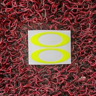 STICKER OKLEY FLUORESCENT YELLOW