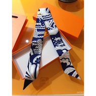 French Silk Scarf New Style Rainbow Bag Ribbon Bag Fashionable Small Handle Fubao European American 