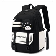 Tas Ransel Sekolah Anak Perempuan SD SMP Beautiful Happy Summer 6in1 Premium Terbaru Kekinian COD