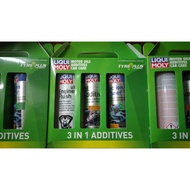 LIQUI MOLY PETROL 3 IN 1 ADDITIVES SET ( ENGINE FLUSH , OIL ADDITIVE , INJECTION CLEANER )