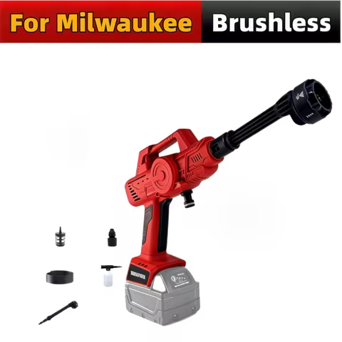 For Milwaukee 18V Battery Brushless Cordless High Pressure Washer 1000PSI Works 6-Mode Portable Hand