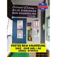 POSTER BILIK KAUNSELING SEKOLAH RENDAH SAIZ a3- Jenis Banner 350gsm