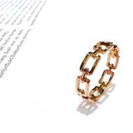 cincin korea wanita dewasa titanium anti karat &amp; luntur cincin fashion