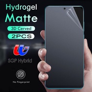 SGP Hybrid 2Pcs Hydrogel สำหรับ Samsung Galaxy A72 A52 A42 A32 A12 A71 A51 A31 A21S A50s M51 M31S M21M12 Z Flip S21 S30 S20 S10 S9 S8 Plus S20 S21 S30 Ultra S10E หมายเหตุ20 Ultra 10 Plus 9 8 Full Coverage ปกป้องหน้าจอ