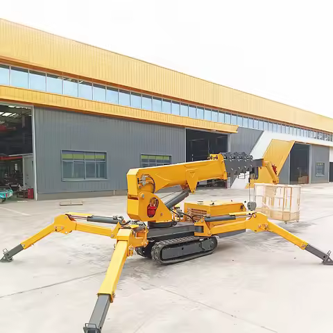 New Design YG Crawler Mobile Crane 3T-12T RC Yanmar Engine Spider Crane with Jib, Basket Type Spider