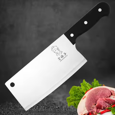 Kitchen Chef Knife Stainless Steel Meat Fish Vegetables Slicer Chopping Professional Chinese Butcher