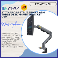 NB North Bayou G60 27"-45" 27 32 36 40 43 Inch LED TV Monitor Single Arm Table Desk Mount Bracket G6