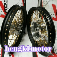 velg beat .vario .scopy spacy genio ring 14 uk 140/160 hitam jari jari gold
