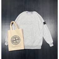 Jaket gelembung stone island bordir / jaket musim dingin silver metalik / jaket kembung pria / jaket