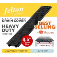 Felton Heavy Duty Drain Cover Penutup Longkang High quality UV Protection FDR390 Tutup Longkang Plas