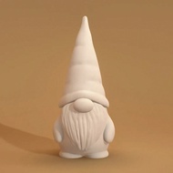 1pc Christmas Beard White Cute Dwarf 3D Printed Statue Exquisite Cute Pet Home Office Administrative